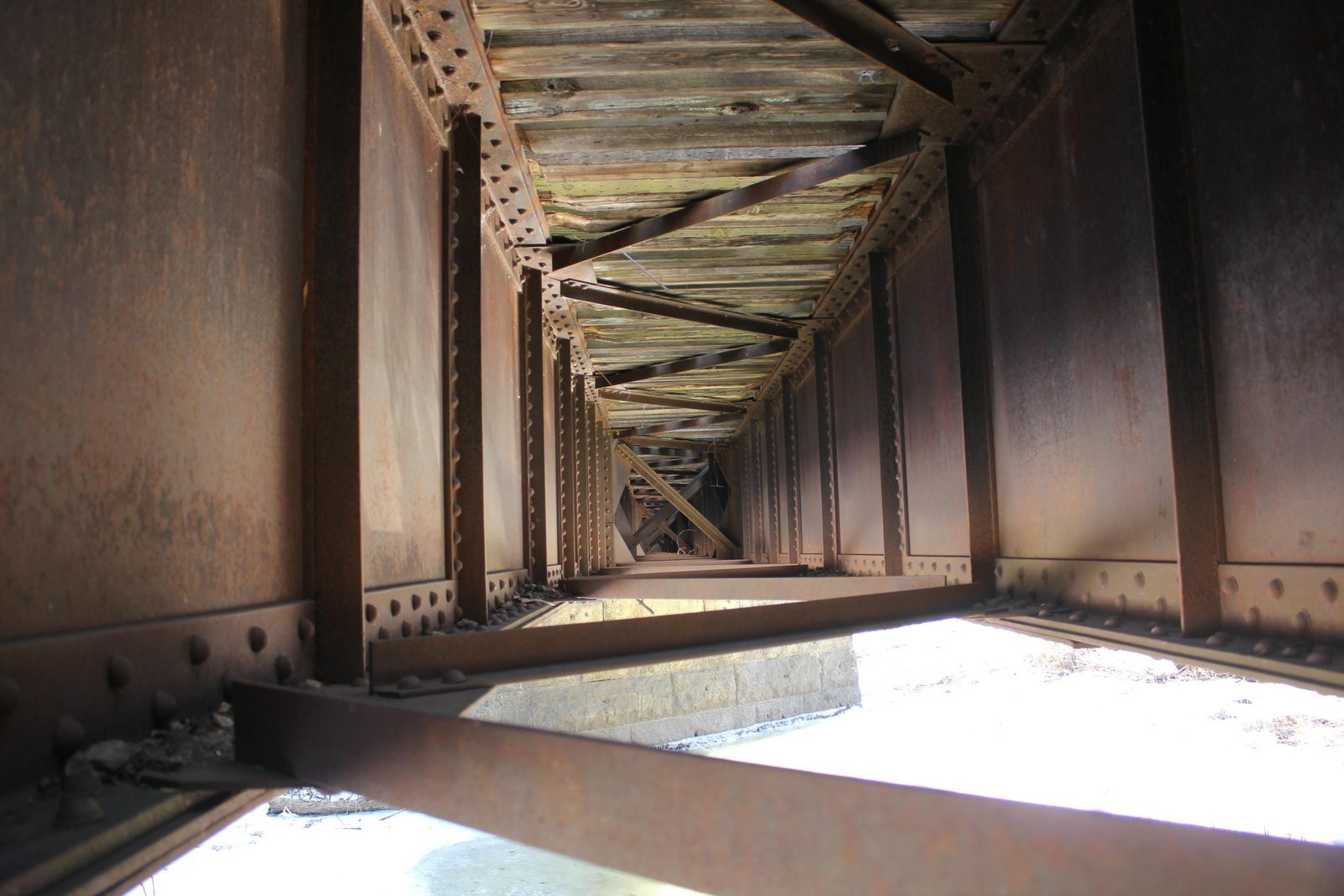 Inside girder